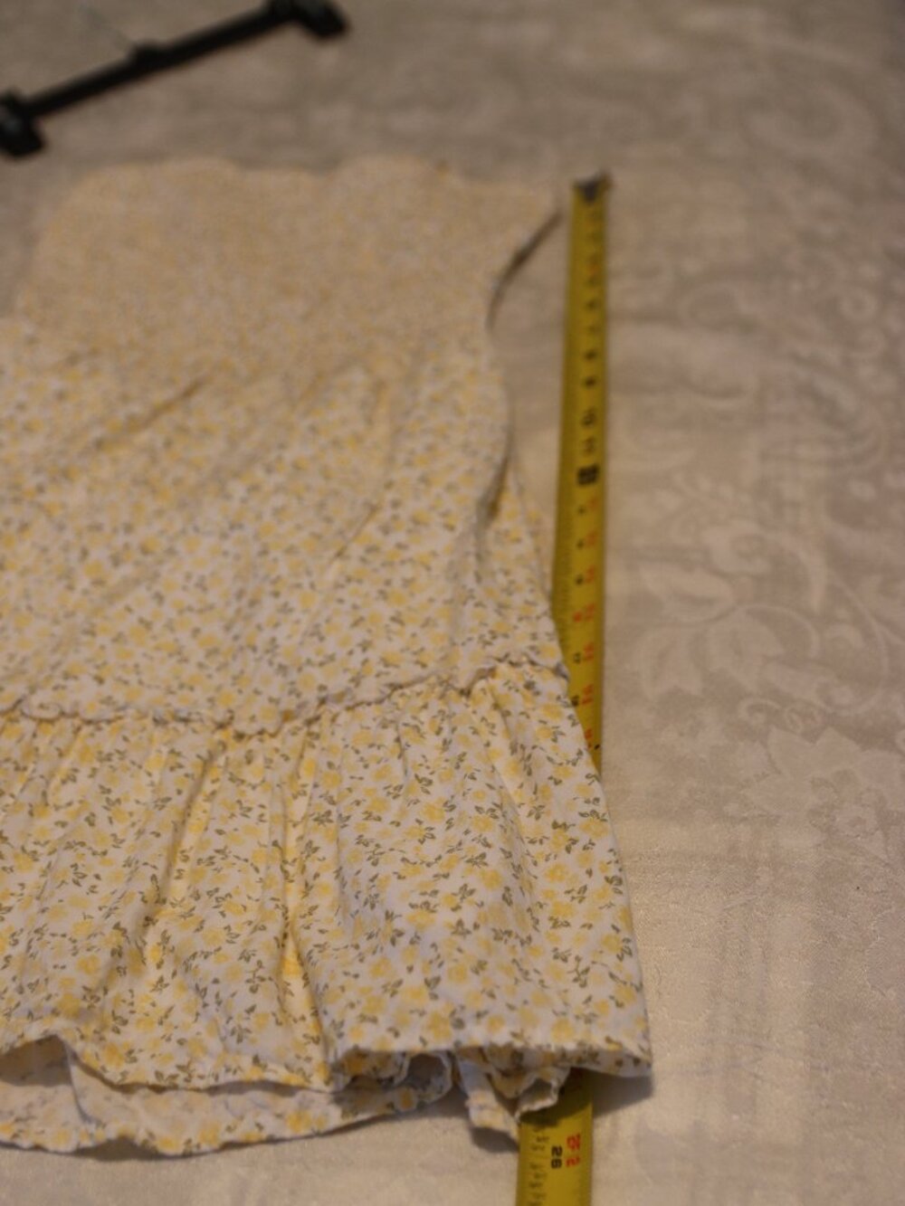 Hollister Spaghetti Strap Smocked Bodice Tiered Ruffle Hem Floral Print Dress M - Picture 10 of 16